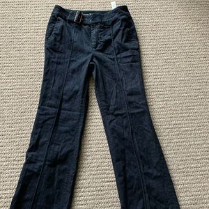 Jeans with built in belt